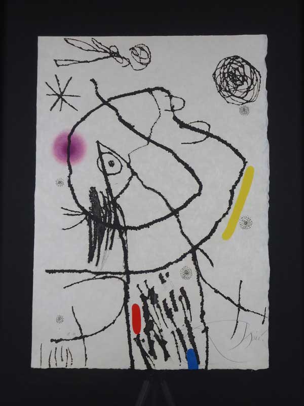 Grabado original de Joan Miró