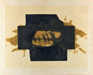 ocre y negro